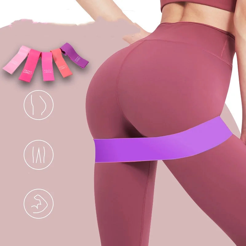 Non Slip TPE Booty Bands Set 5 Glute Resistance Bands For Squat Yoga Leg Workout Home Fitness workout equipments for home gym Peaceful Pleasures Health and Wellness