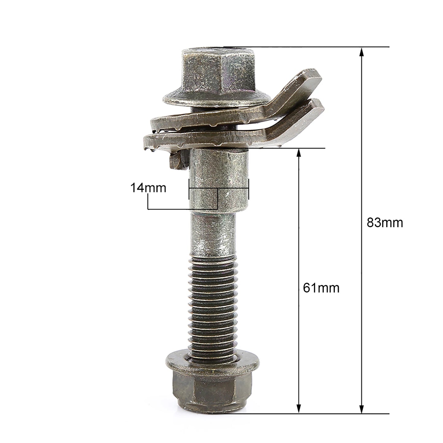 2/4pcs 13mm Steel Adjustable Camber Bolt Kit for Vehicle Wheel Alignment Camber Correction Cam Bolt Set Peaceful Pleasures Health and Wellness