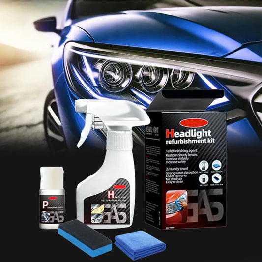 Headlight Restoration Kit - Car lights Polisher & Repair Kit with Polishing Paste - Refurbishes Yellowed Headlights Peaceful Pleasures Health and Wellness