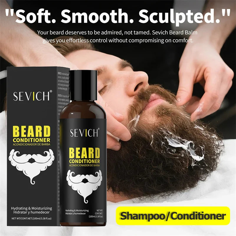 Men's Beard Care Set – Shampoo, Conditioner & Moisturizer