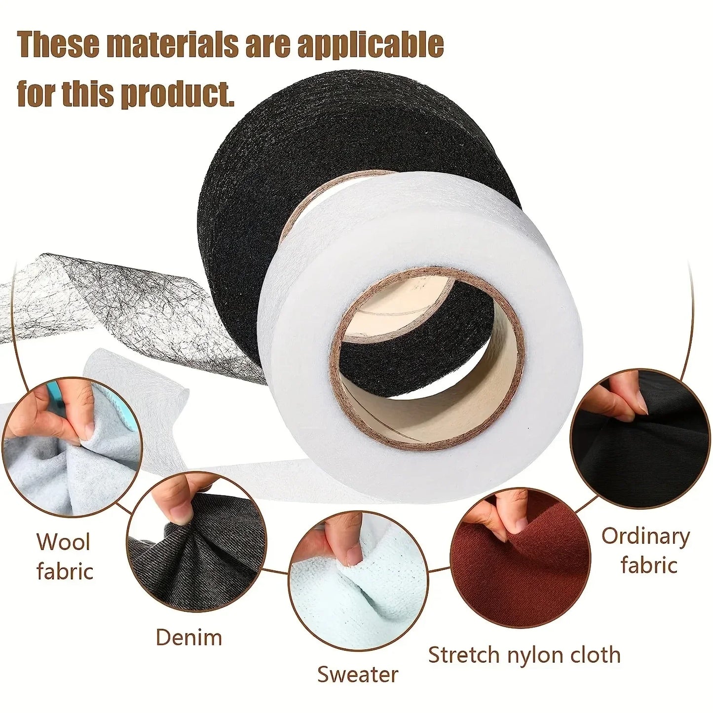 Iron-On Hem Tape & Self-Adhesive Fabric Tape | DIY Sewing Roll