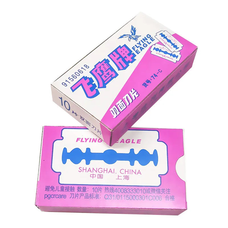100-Pack Double Edge Safety Razor Blades – Stainless Steel