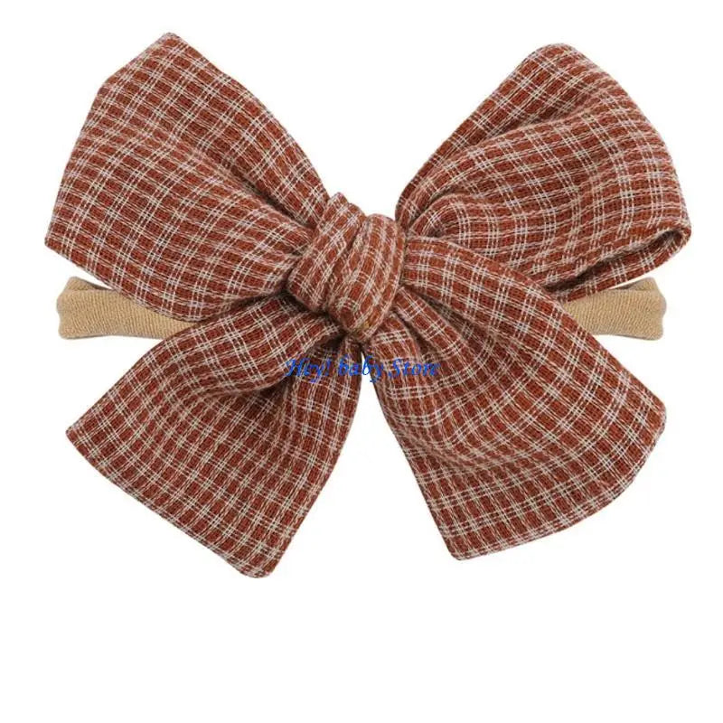 Baby Girl Bowknot Headband | Soft Elastic 0–24 Months