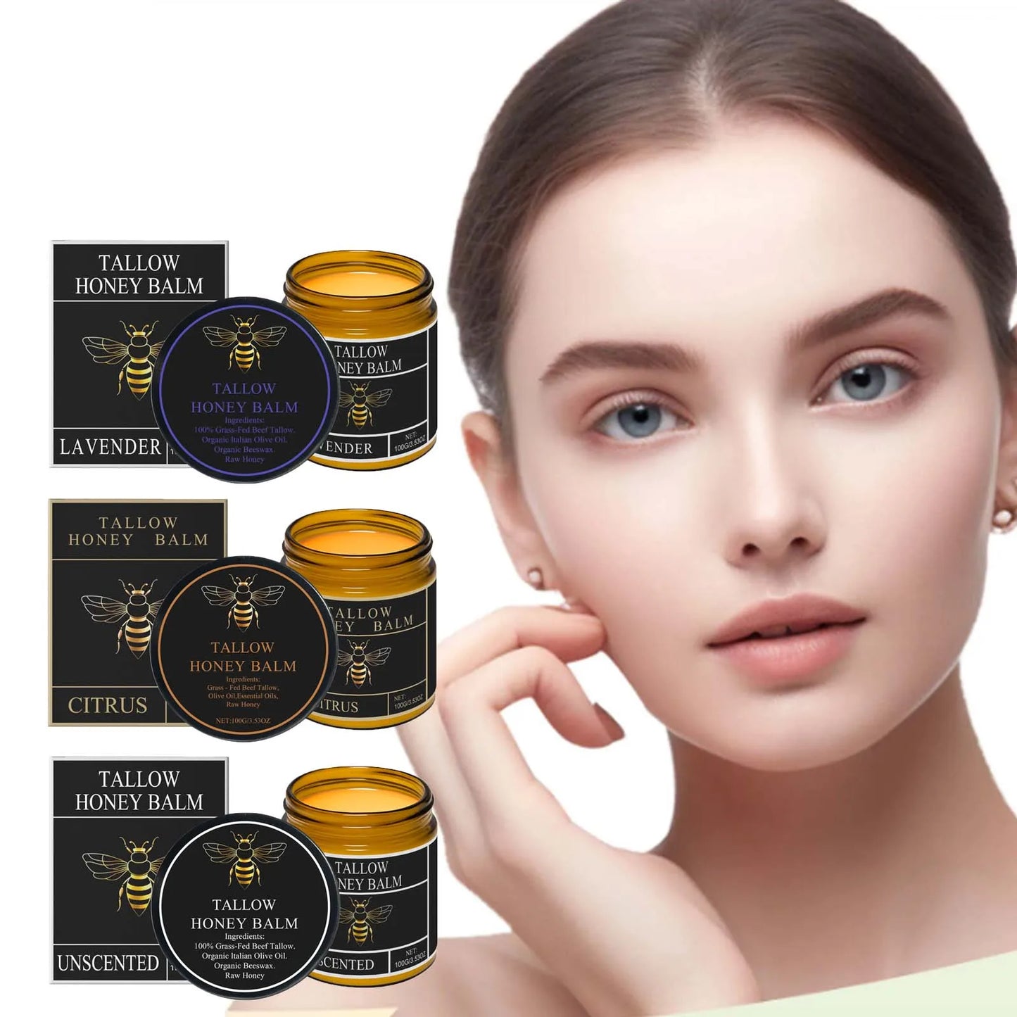 Tallow Honey Balm – Firming, Hydrating & Soothing Moisturizer Peaceful Pleasures Health and Wellness