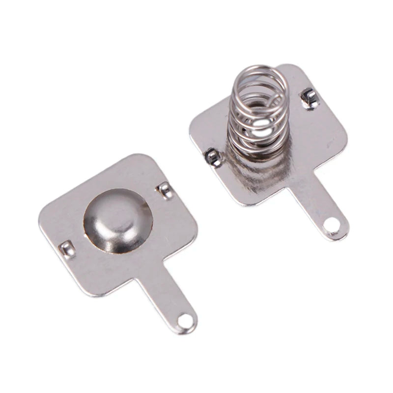20PCS High Quality Silver DIY 18650 Battery Sheet Spring Contact Sheet Battery Box Positive And Negative Single Bipolar Peaceful Pleasures Health and Wellness