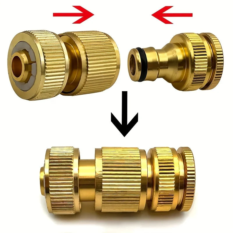3sets EU Standard Aluminum Hose Connector 1 2'' 3 4'' Tap Fitting 13