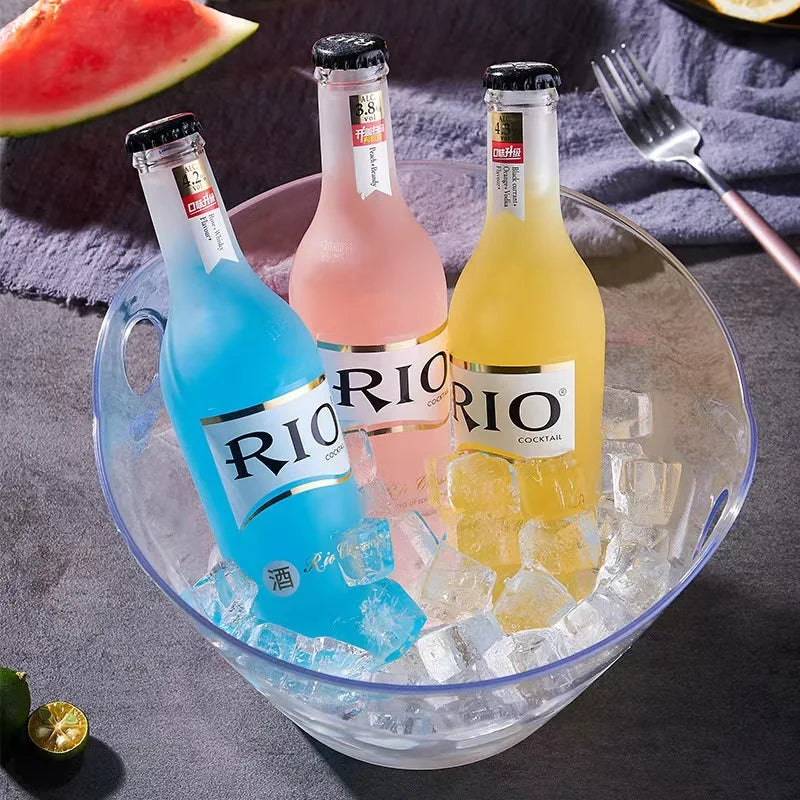 New Acrylic Salad Bowl Vegetable Bowl Fruit Ice Bucket Wine Champagne Wine Chiller Wine Bottle Cooler Ice Barrel Peaceful Pleasures Health and Wellness