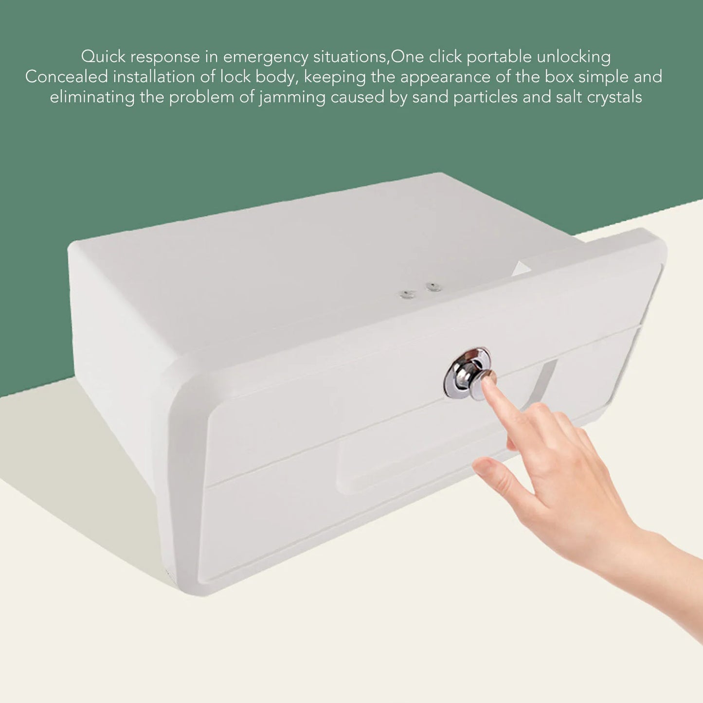 Marine Boat Storage Box with Cup Holders & Lock | ABS