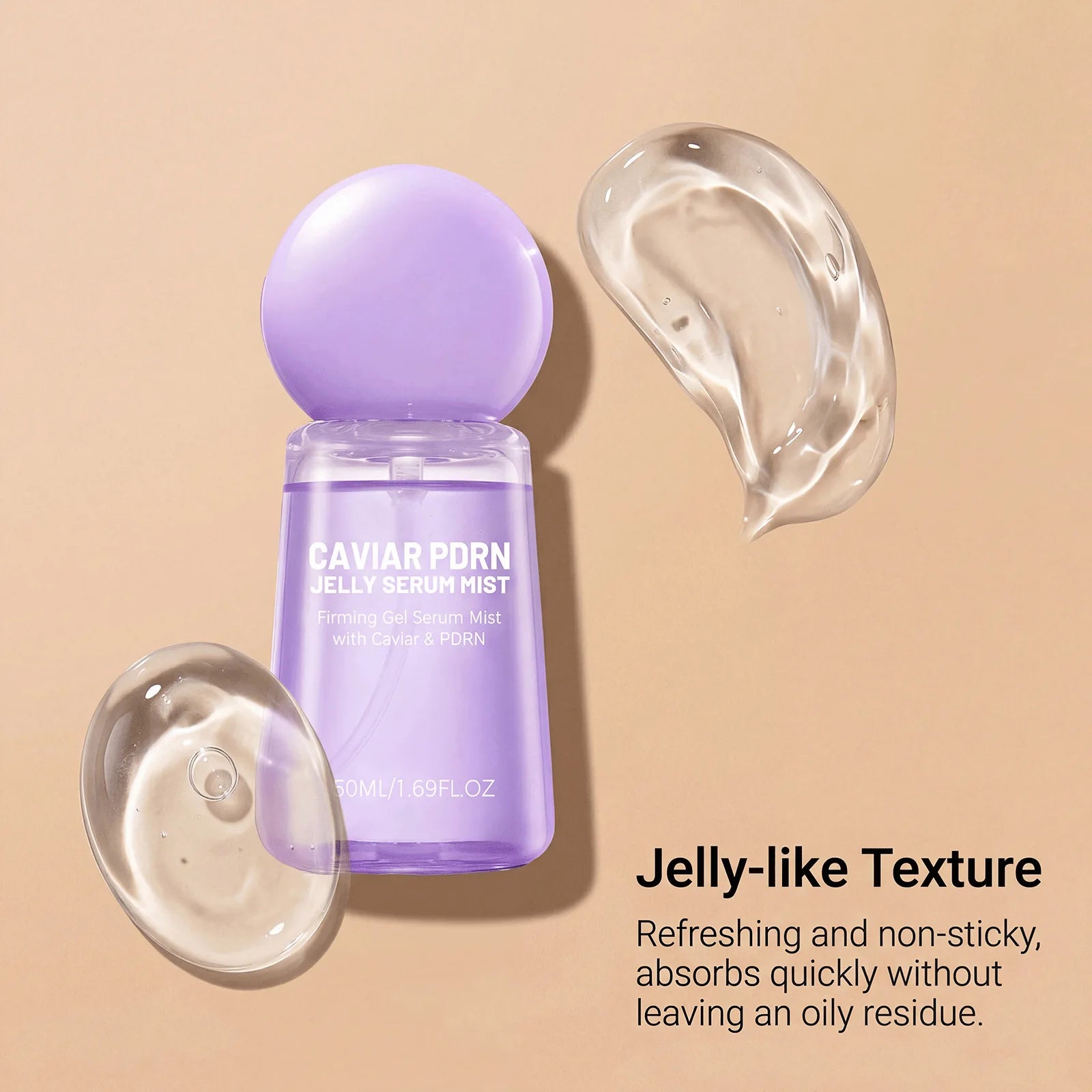 Collagen Peptide Jelly Essence Mist Spray Smooths Moisturize Dry Lines Nourish Hydrating Soft Facial Pores Skin Serum Spray 50ml Peaceful Pleasures Health and Wellness