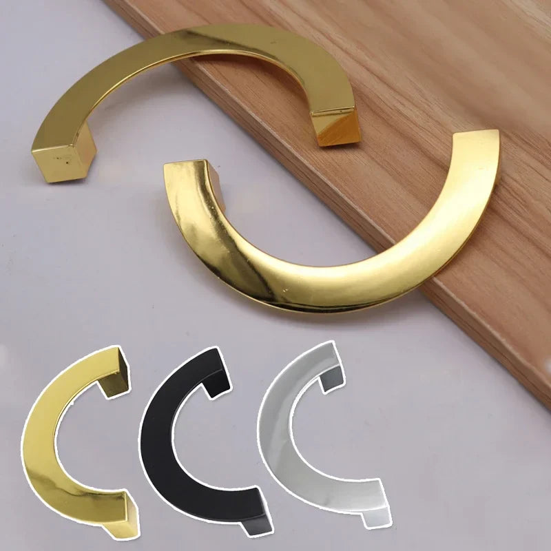 Modern Semi-Circular Zinc Alloy Cabinet Drawer Pull Handle