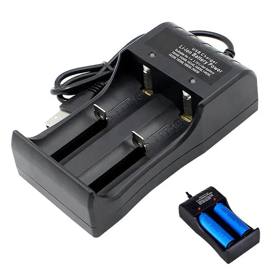 18650 Lithium Battery Charger – 1/2/3 Slot USB 4.2V Battery Charger Oasis Select