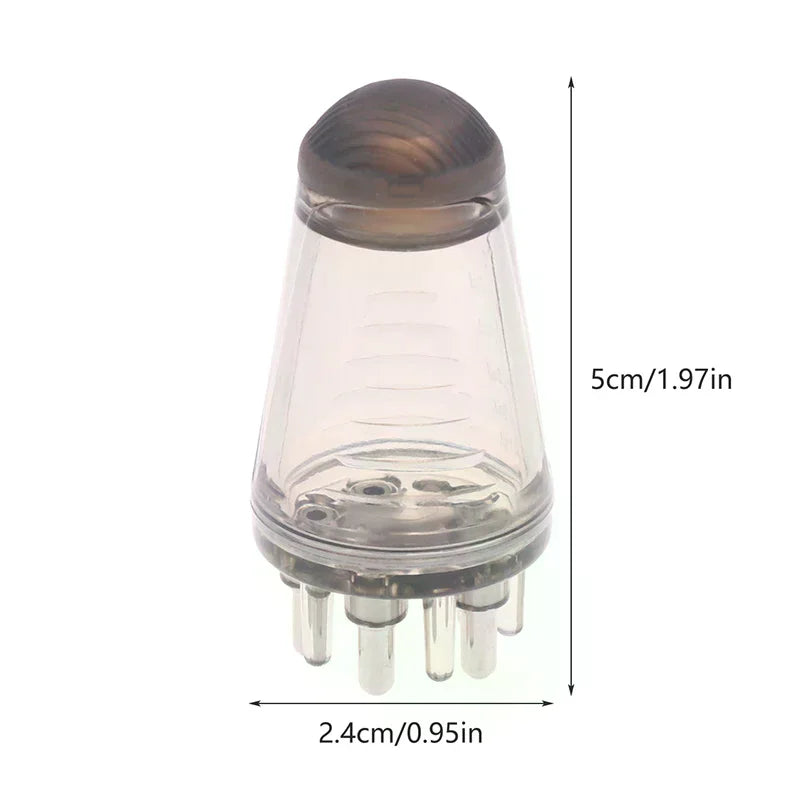 Scalp Applicator Hair Regrowth & Styling Solution Guide Comb Hexagon Head Oil Roller Ball Massage Comb Massage Relaxation Tools Peaceful Pleasures Health and Wellness