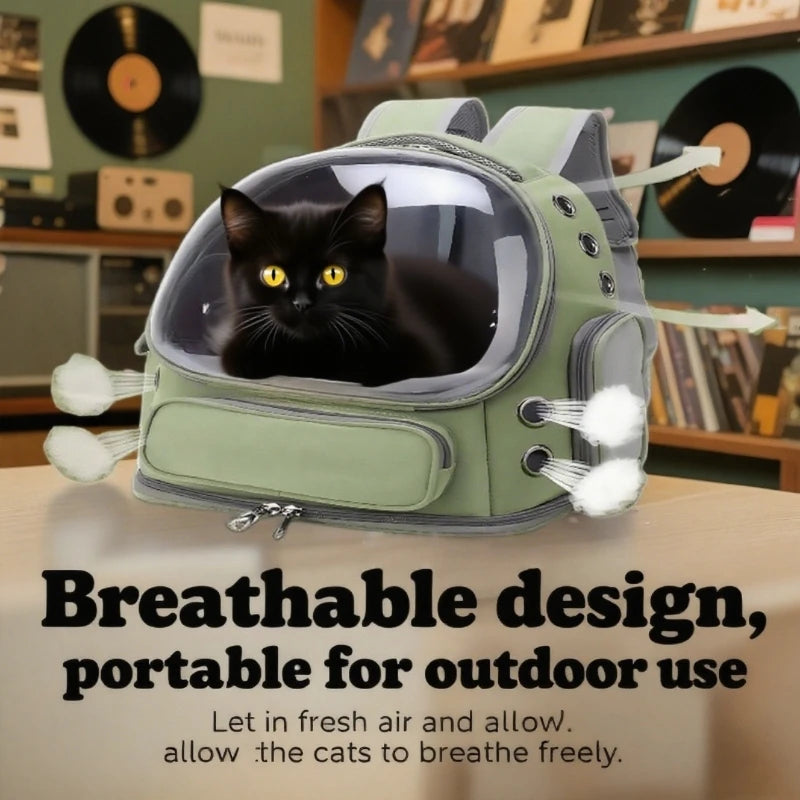 2026 New Transparent Pet Carrier Backpack Outdoor Travel Backpack for Cats Small Dogs Breathable Cat Carrying Bag Pet Supplies Peaceful Pleasures Health and Wellness