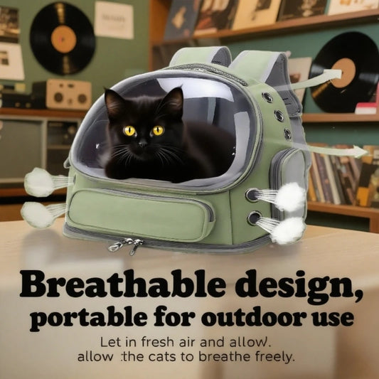 2026 New Transparent Pet Carrier Backpack Outdoor Travel Backpack for Cats Small Dogs Breathable Cat Carrying Bag Pet Supplies Peaceful Pleasures Health and Wellness