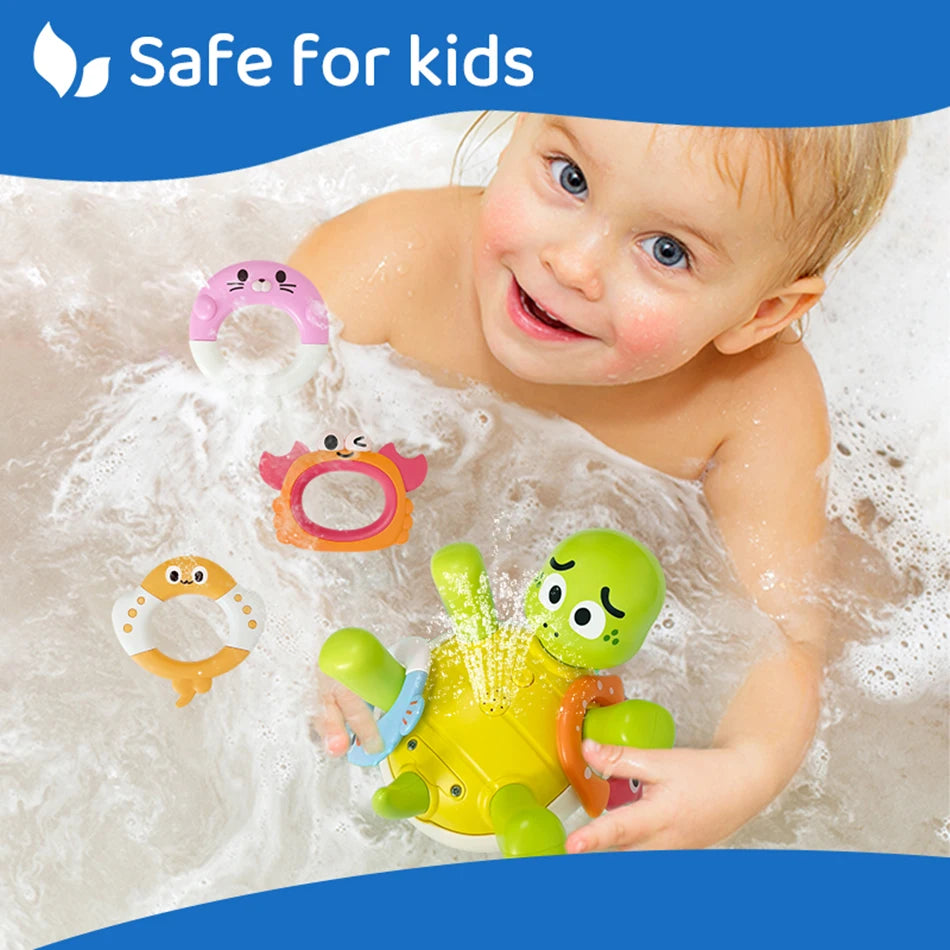 Electric Turtle Cute Swimming Water Spray Toys Bathroom Bath