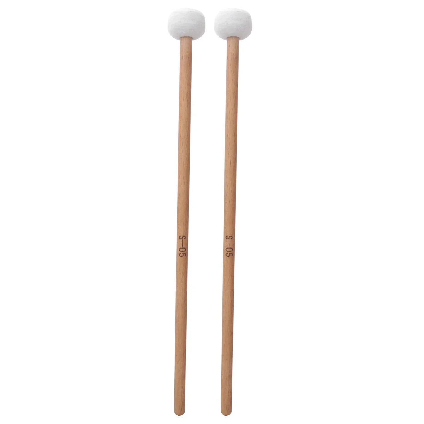 Drum Mallet Hammer White Felt Timpani Snare Musical Instrument