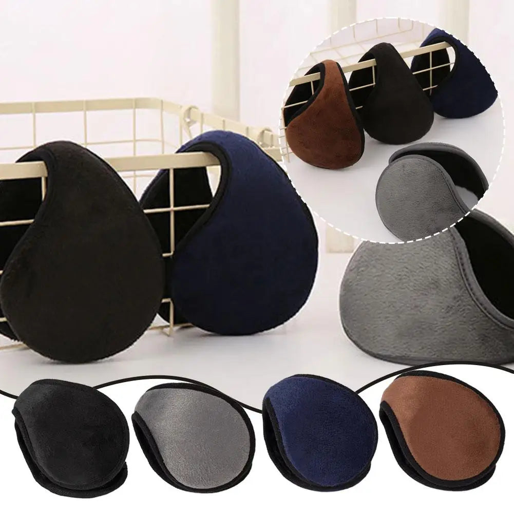 2-Pack Winter Plush Earmuffs – Warm, Foldable & Unisex