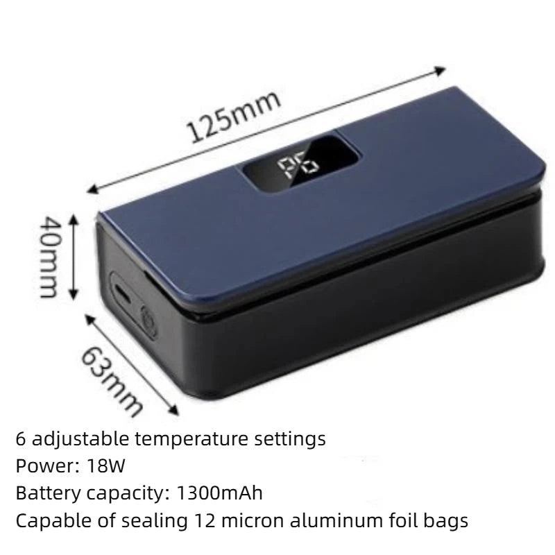 2-in-1 Portable USB Rechargeable Heat Bag Sealer & Cutter Heat Bag Sealer Peaceful Pleasures Health and Wellness A4