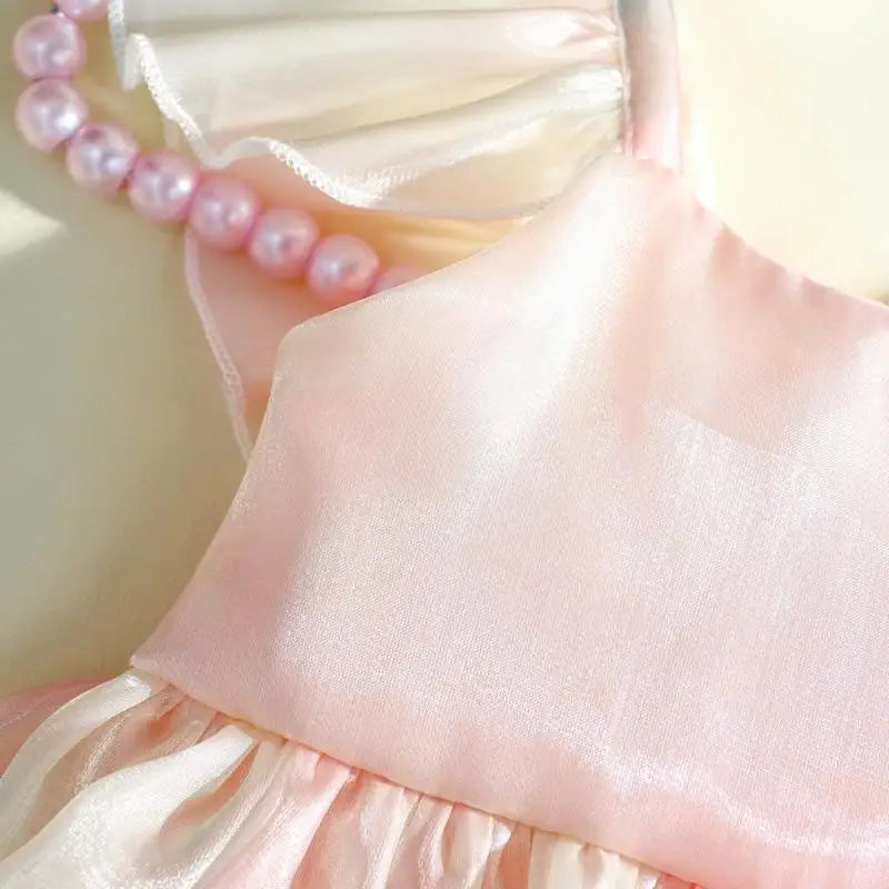Baby Girl Bowknot Romper Dress & Headband Photo Outfit Set
