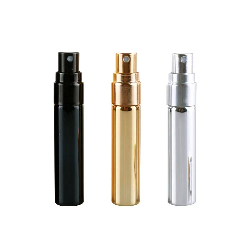 1PCS Refillable Glass Metal Nozzle Perfume Spray Bottle Spray Atomizer Portable Travel Cosmetic Container Perfume Bottle Peaceful Pleasures Health and Wellness