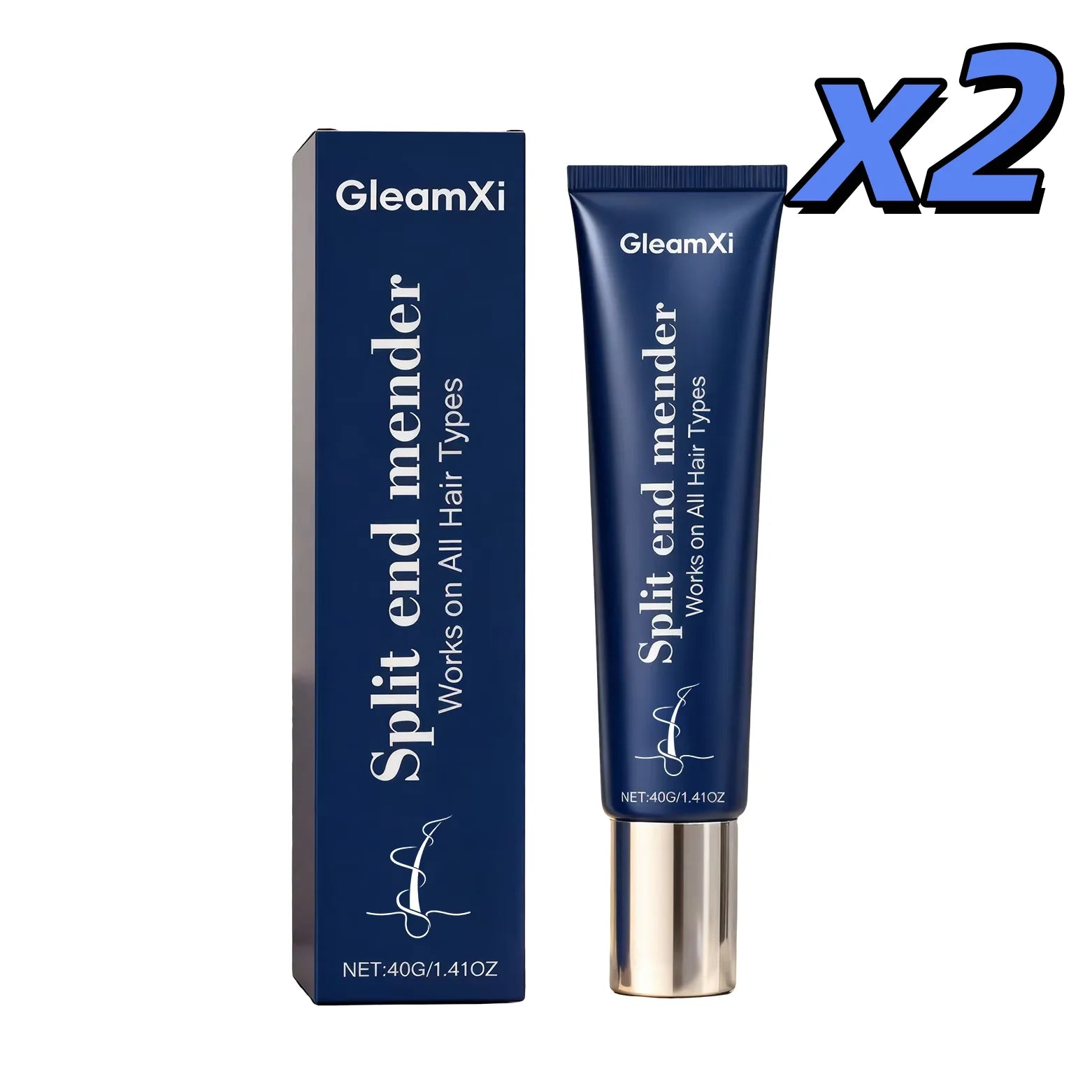 Gleamxi Hair Mask – Repair Frizz, Split Ends & Damage | 40g Hair Treatment Mask Peaceful Pleasures Health and Wellness 40g X 2pcs