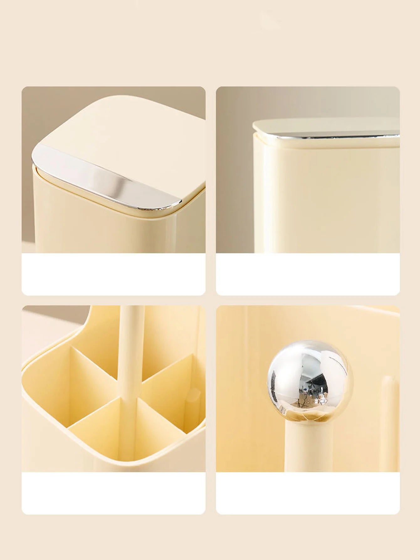 1Pcs Makeup Brush Organizer Automatic Lifting Holder Holder Dustproof Desktop Makeup Tools Lipstick Eyebrow Pen Holder Container Peaceful Pleasures Health and Wellness