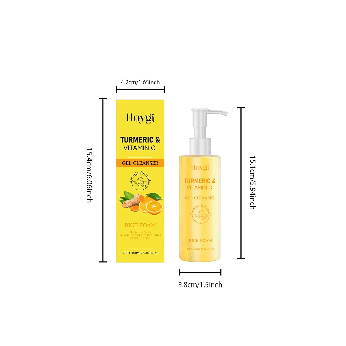Turmeric Vitamin C Brightening Facial Cleanser – 100ml
