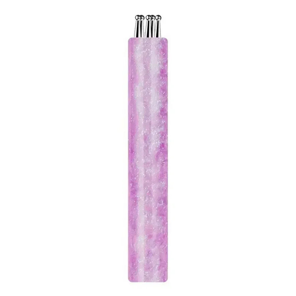 5 Petal Flower Nail Dotting Pen One Stroke Flower Design Tool for Nail Art, Manicure Rhinestone Gems Picker & Dotting Painting Peaceful Pleasures Health and Wellness purple