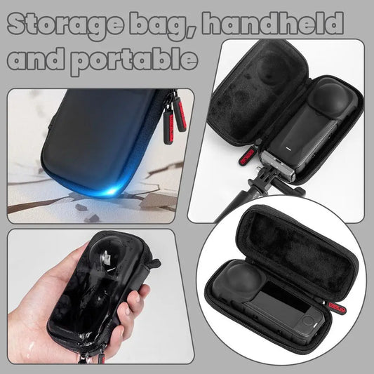 For Insta360 X4 AIR Storage Bag Portable Box Anti-drop Panoramic Action Camera Full Coverage Protection Single Bag Accessories Peaceful Pleasures Health and Wellness