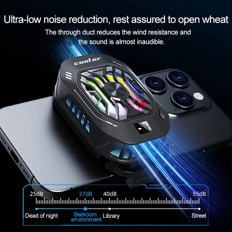 Smartphone cooler for phone cooling fan for mobile phone cooler phone gaming cell cooling plate phone cooler for games Portable Peaceful Pleasures Health and Wellness