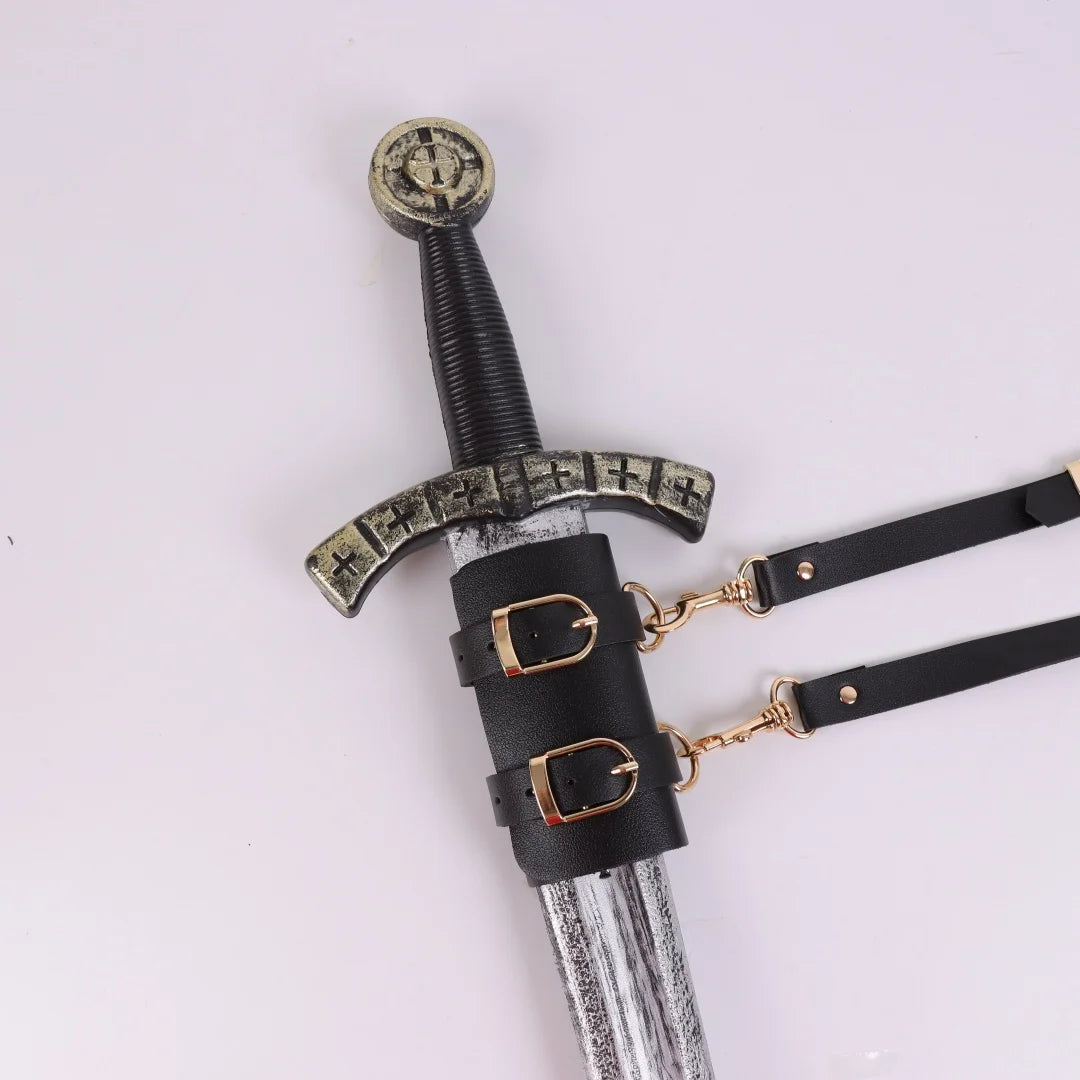 Medieval Sword Belt Scabbard Sheath Holder Steampunk Gothic Leather