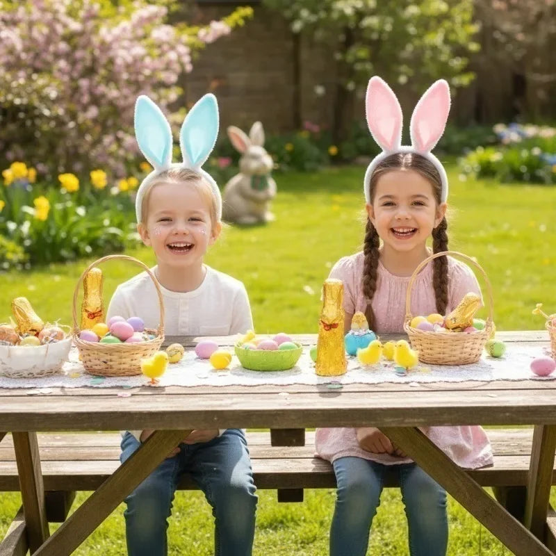Plush Bunny Ears Headband – Easter Cosplay Costume Hair