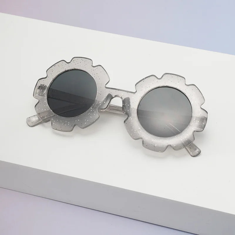 Cute Floral Round Sunglasses for Girls | UV400 Kids Shades