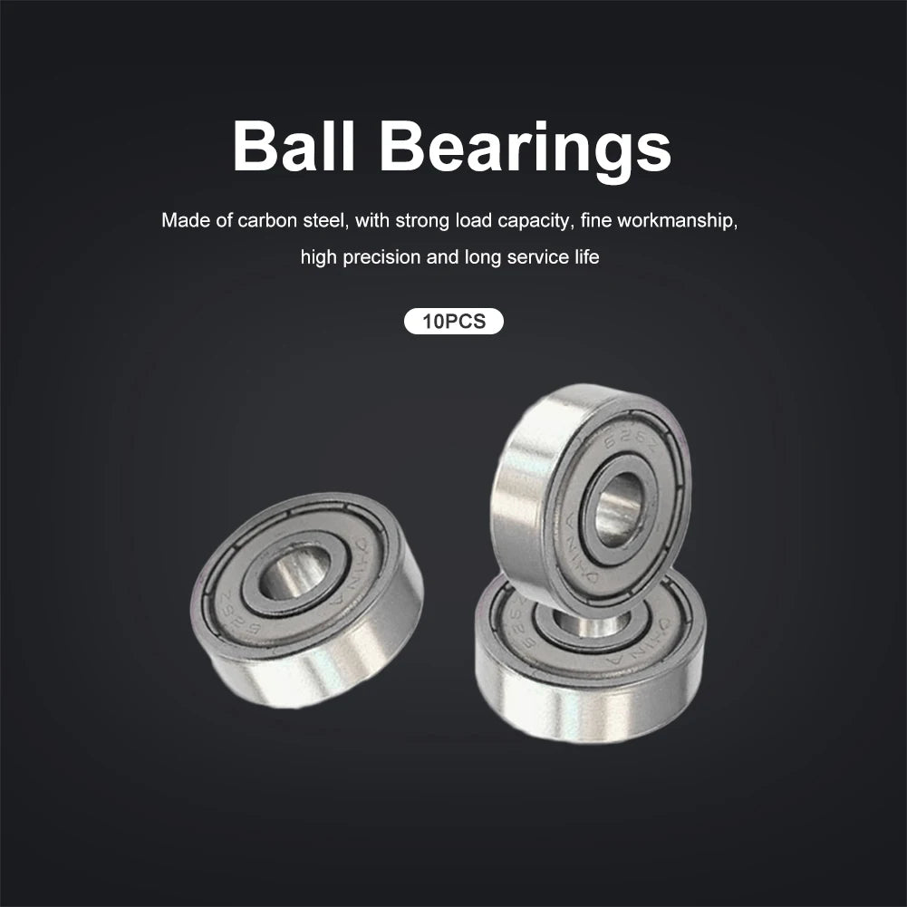 10PCS Flange Ball Bearing Set – 3D Printer Deep Groove Pulley Wheels Peaceful Pleasures Health and Wellness United States