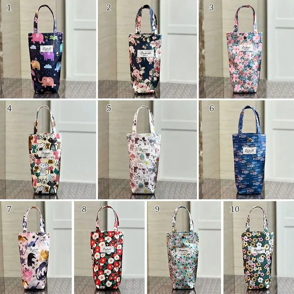 Cute Insulated Water Bottle Carrier Pouch | Cup Sleeve Bag