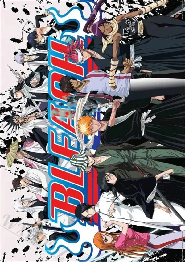 Japan Cartoon Anime Figure Bleach Comic Canvas Painting Posters and Prints Wall Art Pictures for Living Room Decoration Peaceful Pleasures Health and Wellness