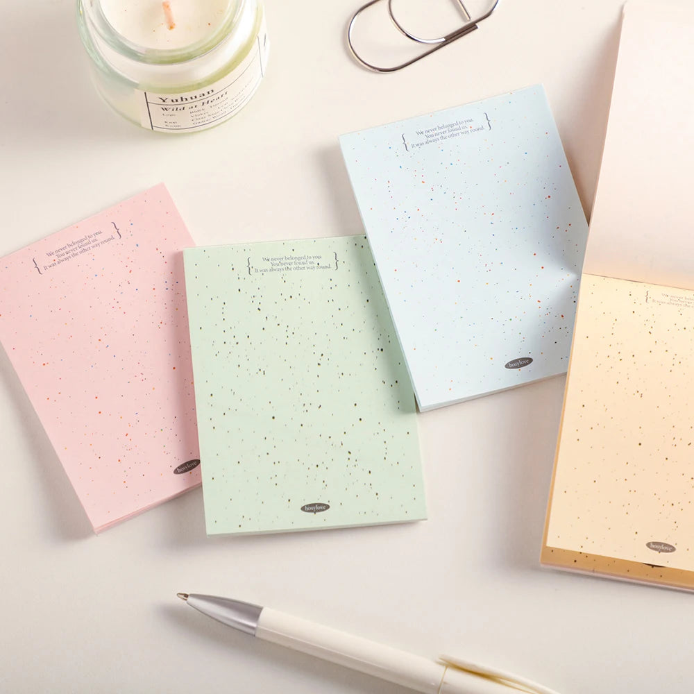 120 Sheets Ins Ink Splatter Notebook Macaron Minimalist Non Stick