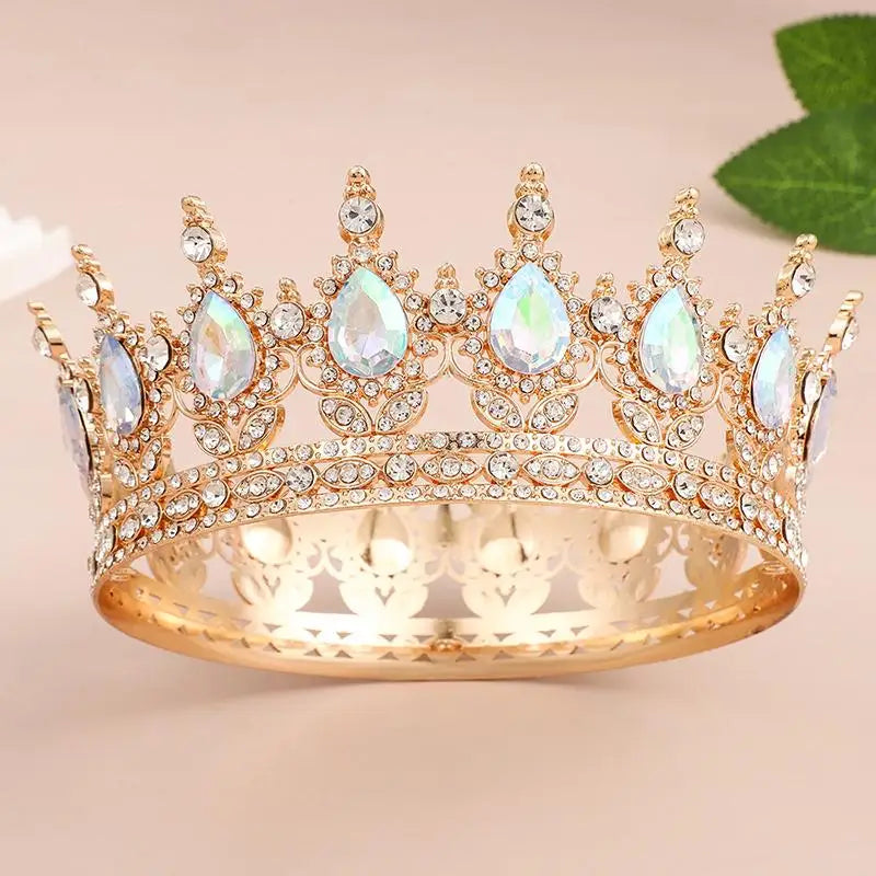 Crystal Crown Tiara Cake Topper – Princess Party & Wedding