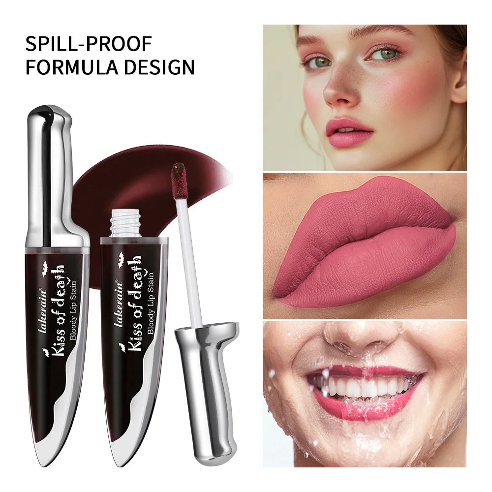 Kiss of Death Gothic Lip Stain Kit – 4pc Blood Lip Look Set Gothic Lip Stain Kit Peaceful Pleasures Health and Wellness