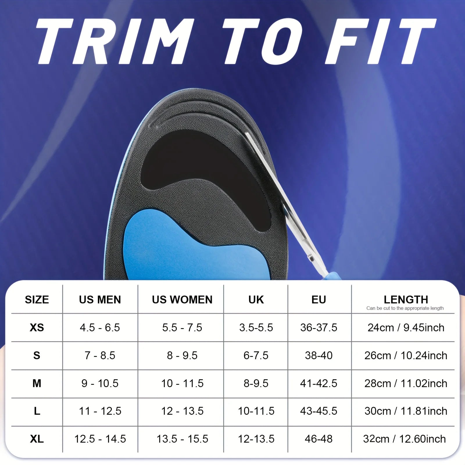 RooRuns Orthotic Insoles, Plantar Fasciitis Relief, Arch Support Insoles for Women & Men, Flat Feet Shoe Inserts for Sports Peaceful Pleasures Health and Wellness