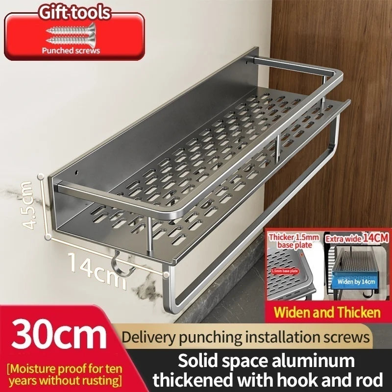 Wall-Mount Kitchen Knife Rack & Spice Organizer | YUNJIEYA
