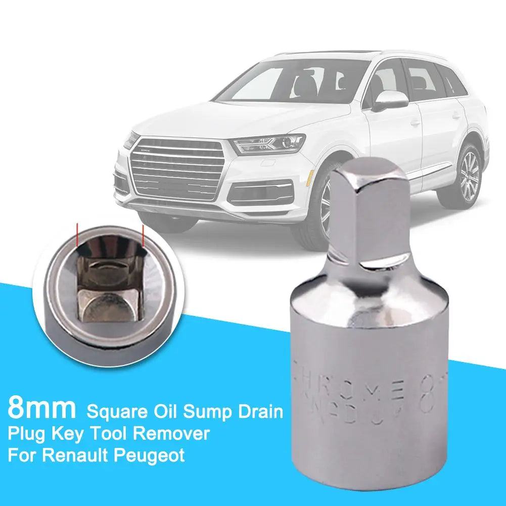 Square Oil Sump Drain Plug Key 8mm Tool Remover For Renault Peugeot Auto Repairing Transmission Screw Wrench Car Tools ﻿ Peaceful Pleasures Health and Wellness