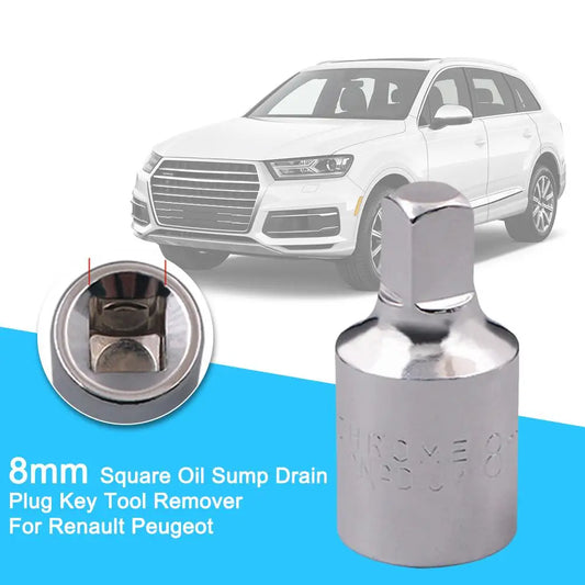 Square Oil Sump Drain Plug Key 8mm Tool Remover For Renault Peugeot Auto Repairing Transmission Screw Wrench Car Tools ﻿ Peaceful Pleasures Health and Wellness