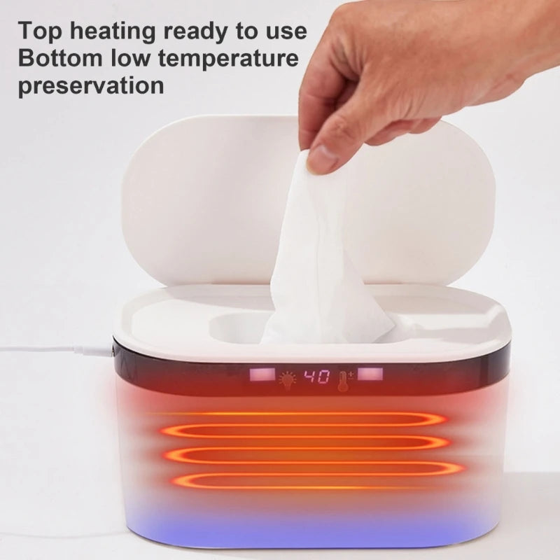 Baby Wipe Warmer & Dispenser | Night Light, 3-Temp Settings