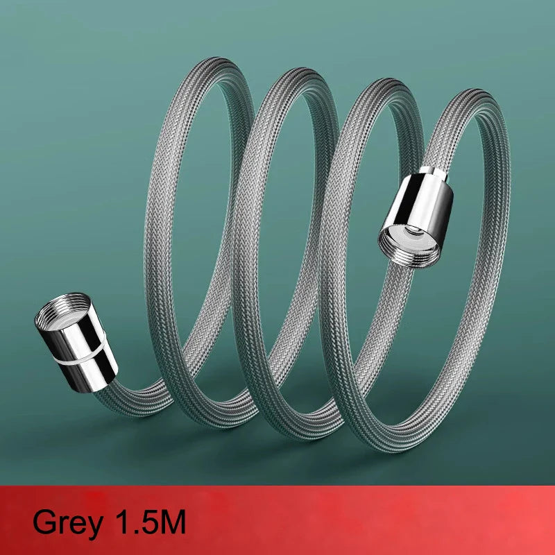 Flexible Shower Hose 1.5m/2m G1/2 – Nylon Bathroom Pipe