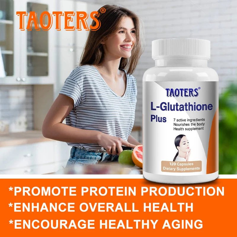 L-Glutathione 100mg Capsules | Skin, Immune & Anti-Aging Support