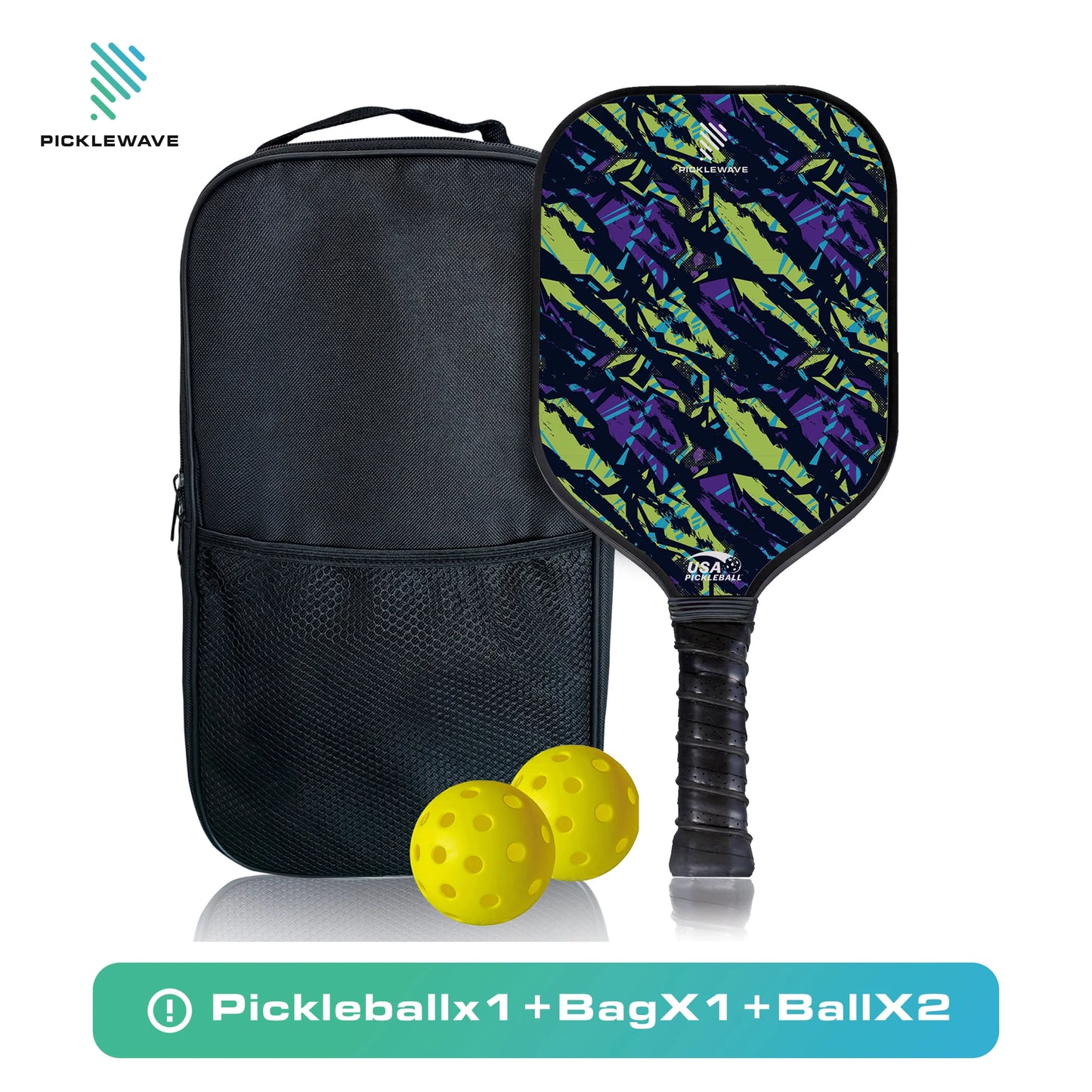 Tiger Zebra USAPA Pickleball Paddle | Fiberglass High Spin