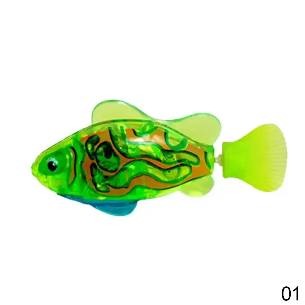 Interactive LED Swimming Fish Cat Toy – Water Activated