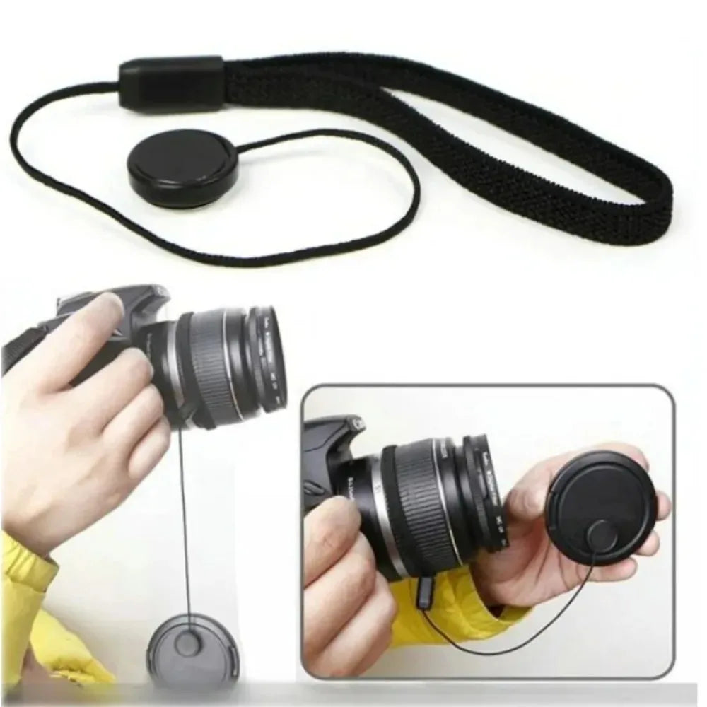 1/3/5 Pcs Camera Lens Cap Leash Keeper Holder with Elastic String Compatible with Universal DSLR SLR Mirrorless Cameras Video Peaceful Pleasures Health and Wellness