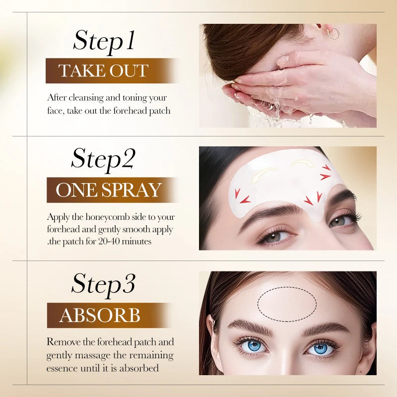 BIOAQUA White Rice Forehead Patches – Anti-Wrinkle Gel Mask 5pcs